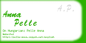 anna pelle business card